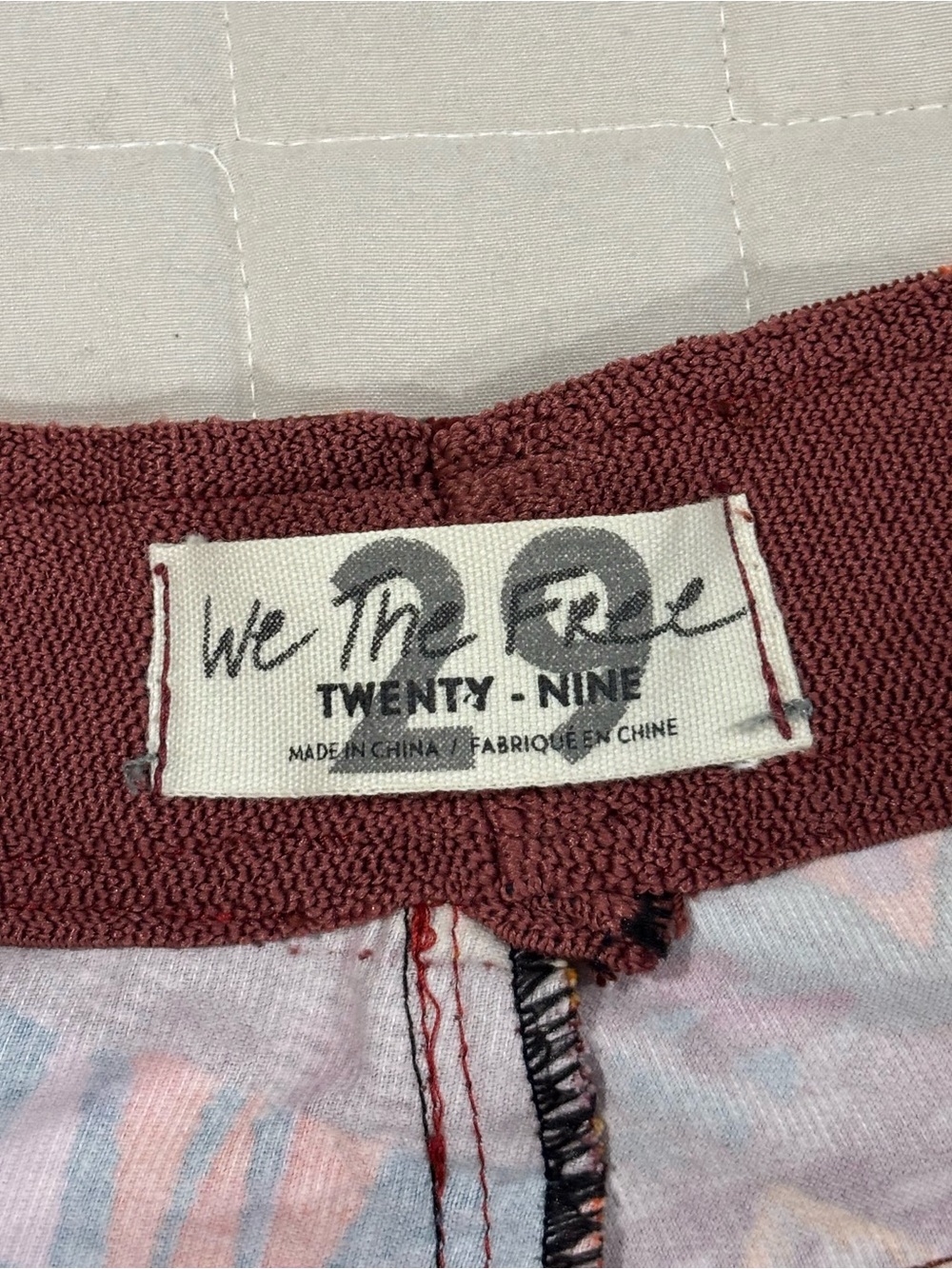 We The Free Printed Corduroy Pull-On Flare Pants Women’s US 29 - Picture 7 of 13